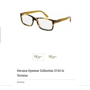 VERSACE MOD3154 954 Womens Brown Tortoise Eyeglasses 54 17 140 With Case/Box EUC